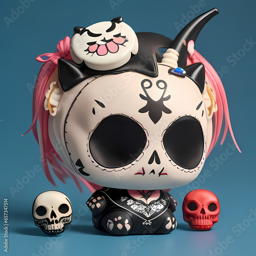 Muñequita Kawaii calaverita