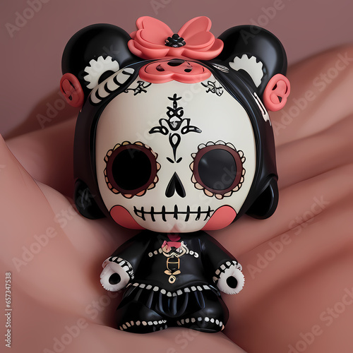 Muñequita Kawaii calaverita