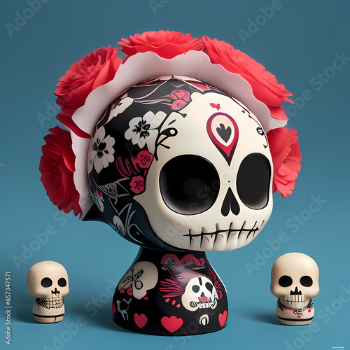 Muñequita Kawaii calaverita