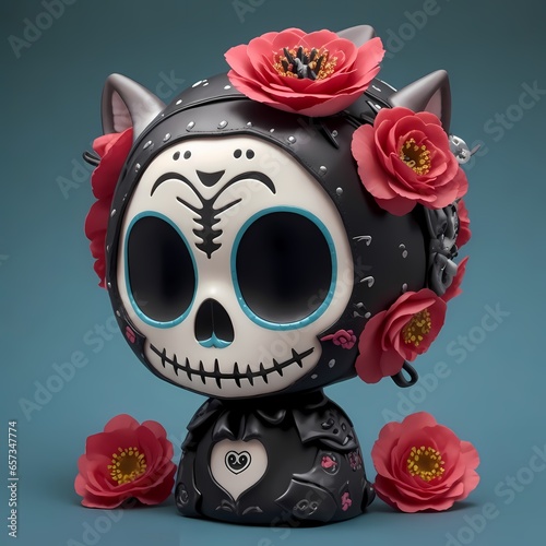 Muñequita Kawaii calaverita