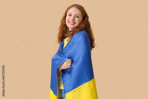Happy beautiful young woman...