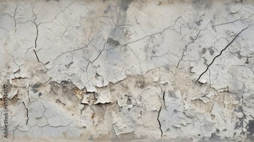 Closeup of eroded concrete, with a patchy, uneven texture and faded markings, resembling a map of its own history.