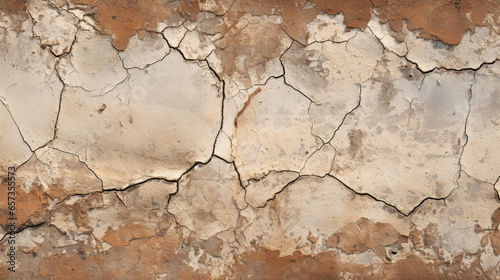 Texture of a vintage earthenware piece, showing off its worn down and rustic surface. The cracks and chips give it a sense of character and history that cant be replicated.