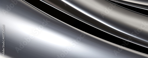 Closeup of a polished stainless steel surface, highlighting a smooth, touchable finish.