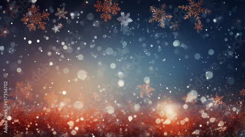 Winter Wonderland - Abstract Christmas Background with Snowflakes