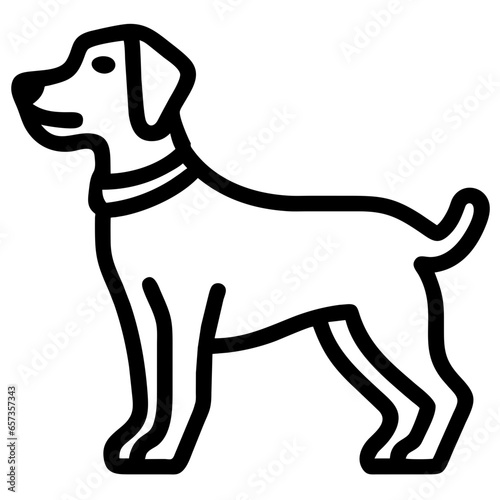 Airedale Terrier
 Icon. Animal Head Silhouette Icon Airedale Terrier
. Flat Sign Graph Symbol for Your Website Design, Logo, App, UI.