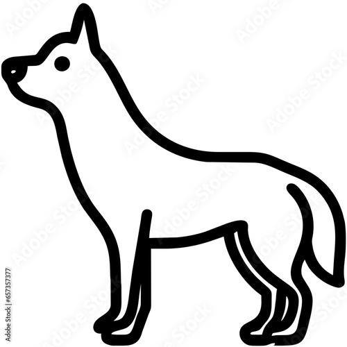 Alaskan Klee Kai Icon. Animal Head Silhouette Icon Alaskan Klee Kai. Flat Sign Graph Symbol for Your Website Design, Logo, App, UI.