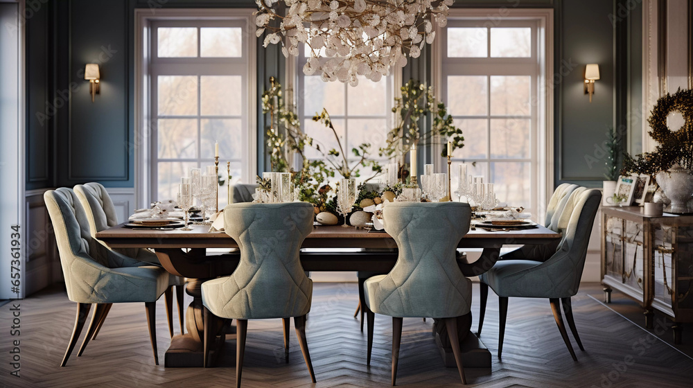 Dining in Style. Dining in style within a glamorous setting