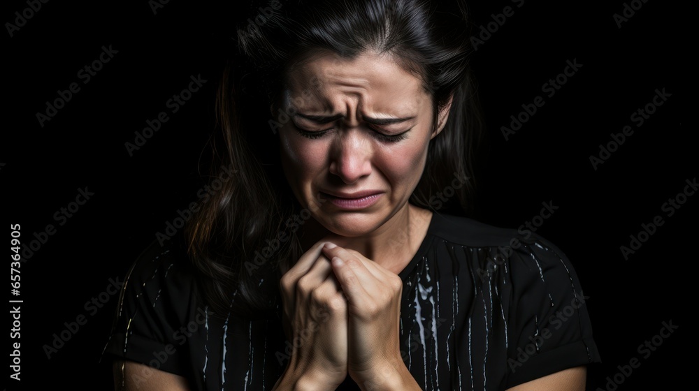 Distraught woman expressing raw emotion. Distraught woman expressing raw emotion.