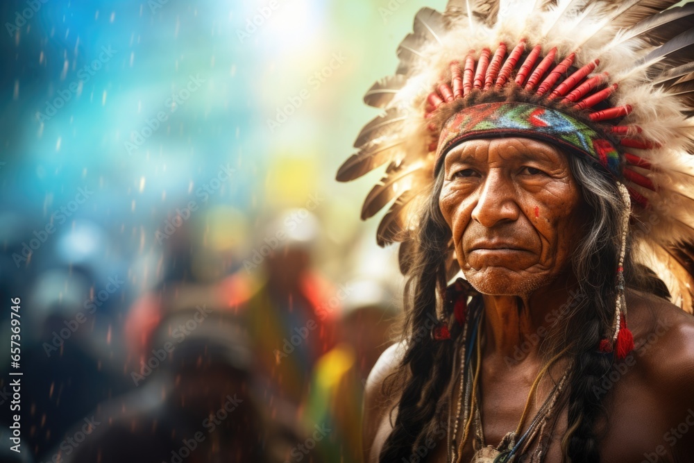 Indigenous man portrait