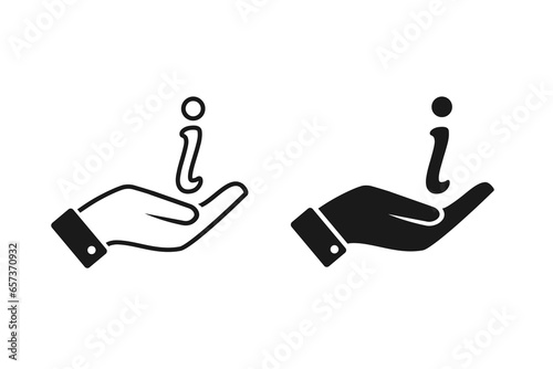 Hand helpdesk symbol. Illustration vector