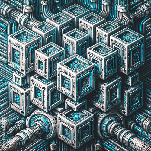 abstract circuit board background