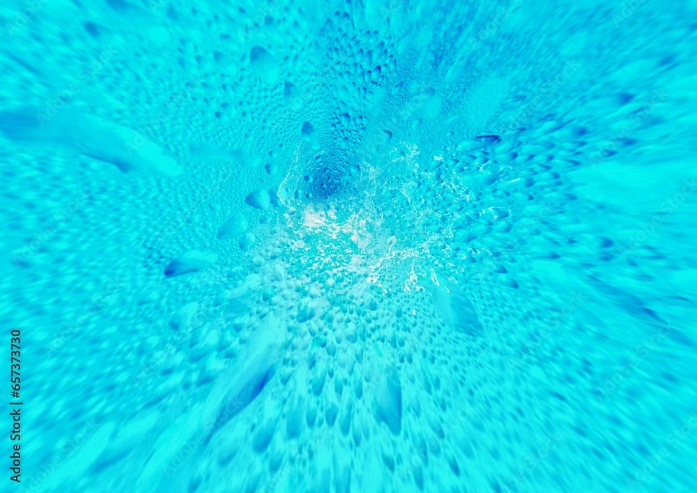 Φωτογραφία 青い水滴が飛び散る抽象的な背景