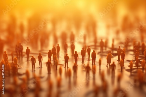 Overpopulation concept background photo