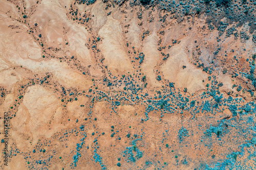 Drone view of outback Australia