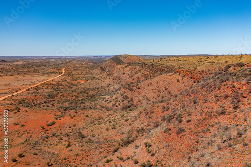 Drone view of outback Australia