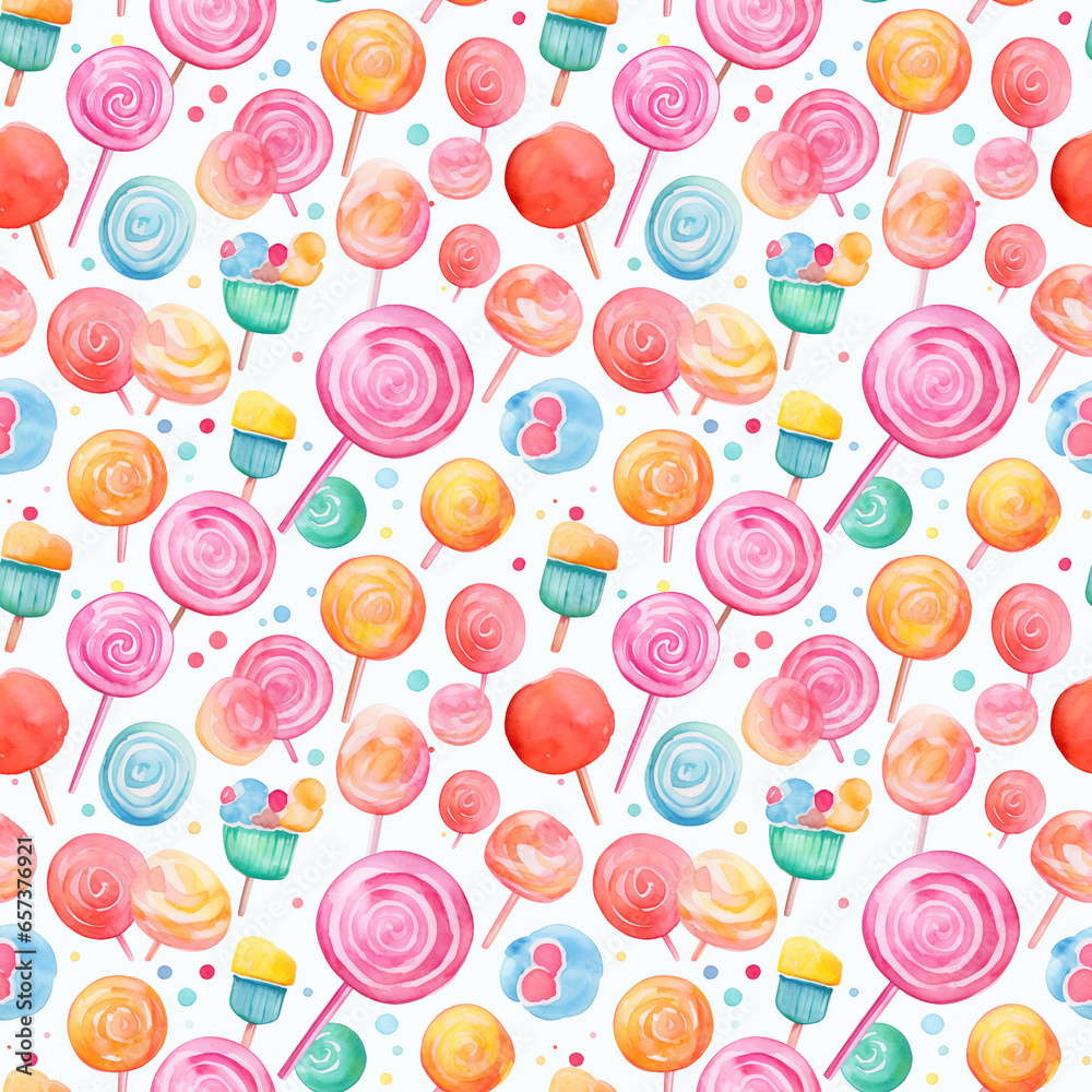 seamless background with candy seamless background with candy