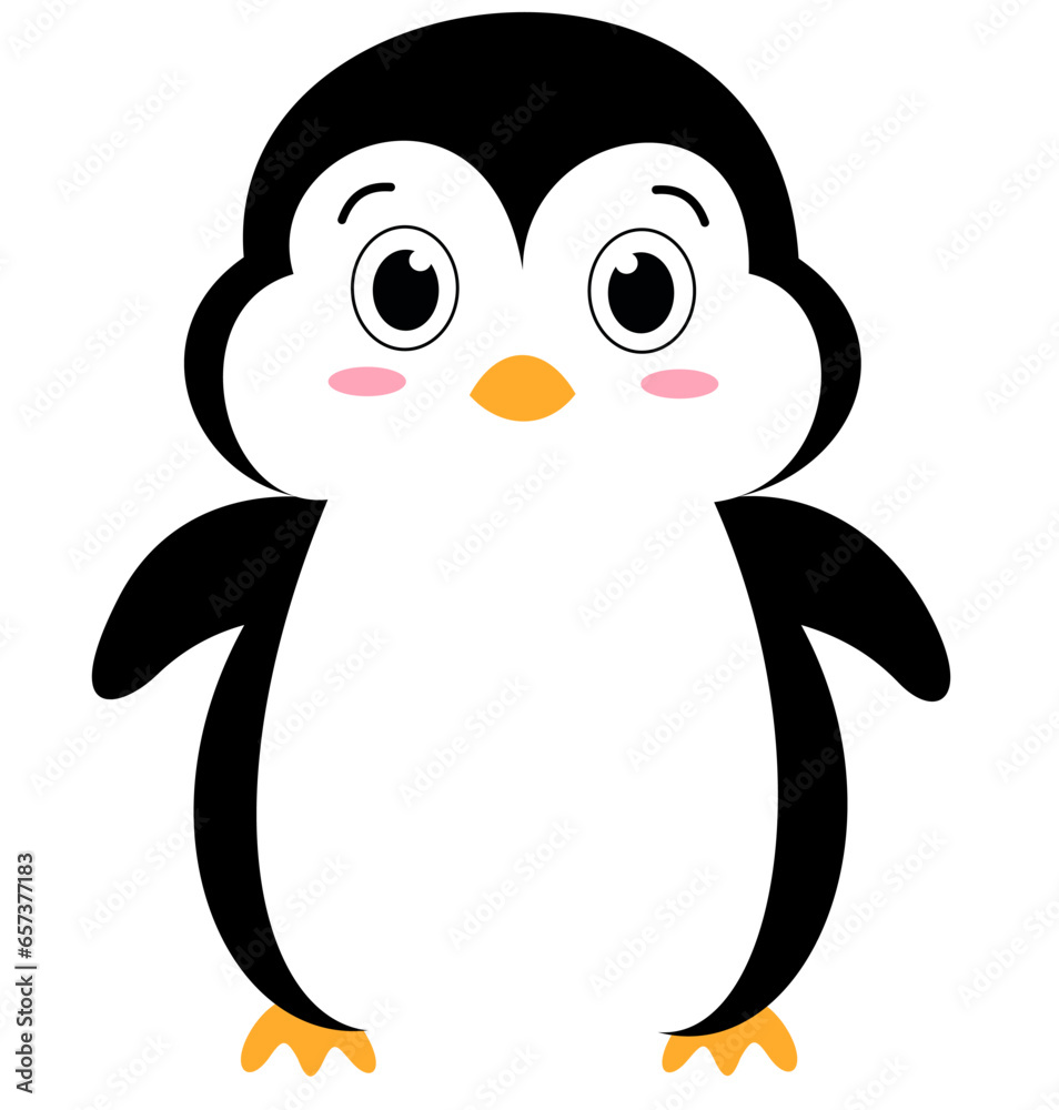 Naklejka premium Cute penguin