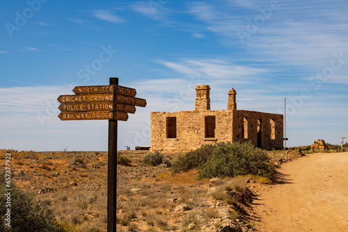 ruins of an old house