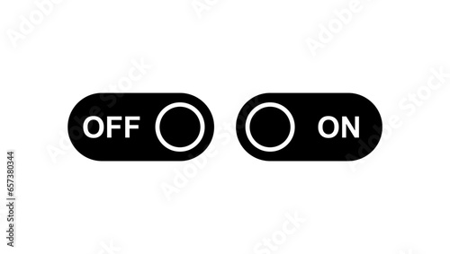 simple icon of on and off button