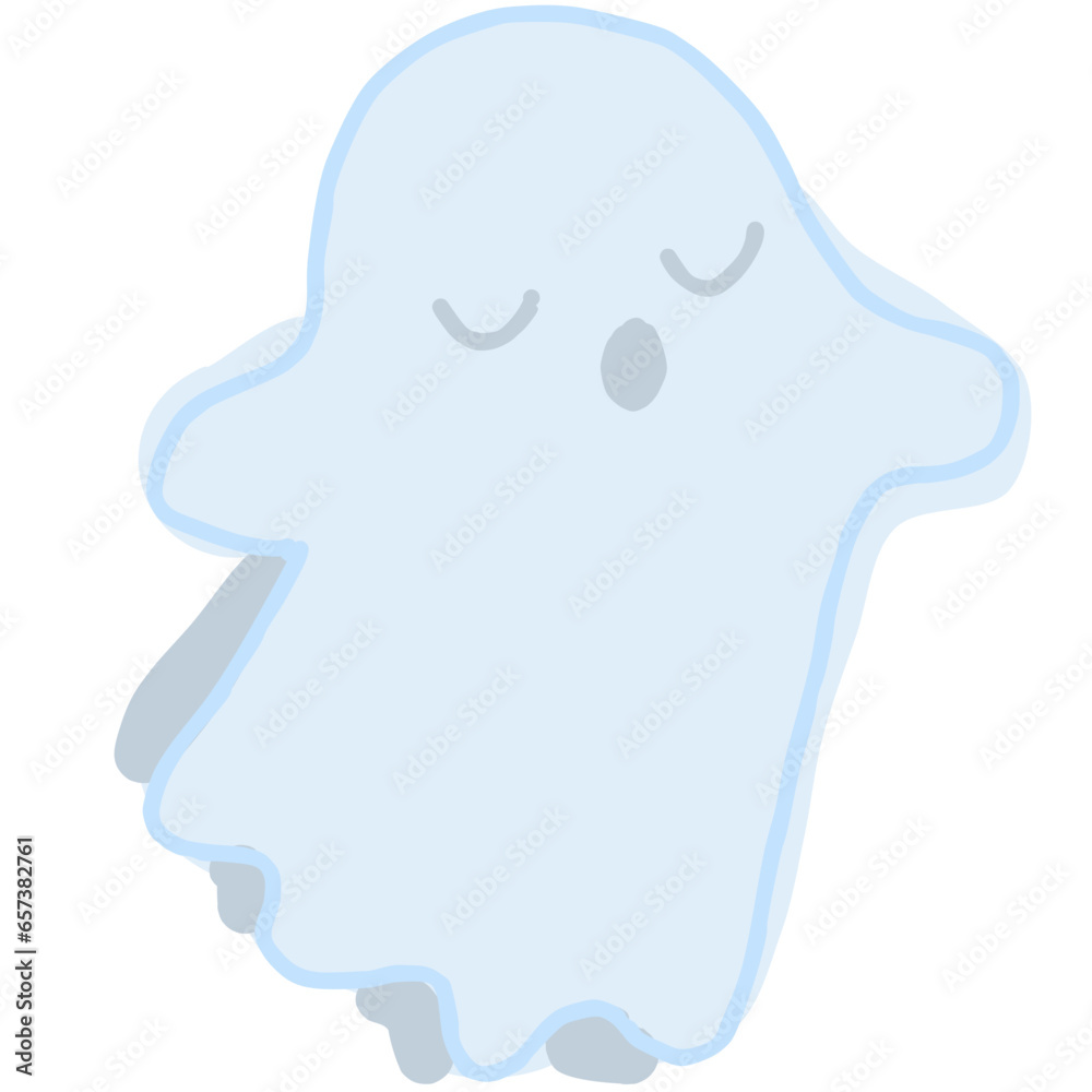 monotone color cute ghost line art monotone color cute ghost line art
