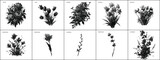 Botanic Dither Bitmap Pixelated Vector
