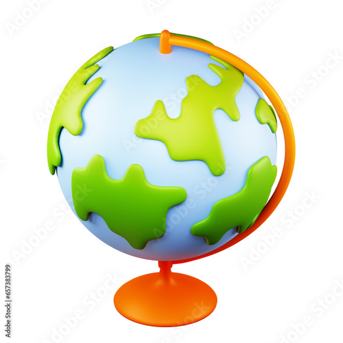 Globe 3D Icon