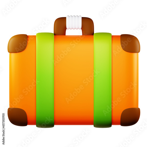 Suitcase 3D Icon