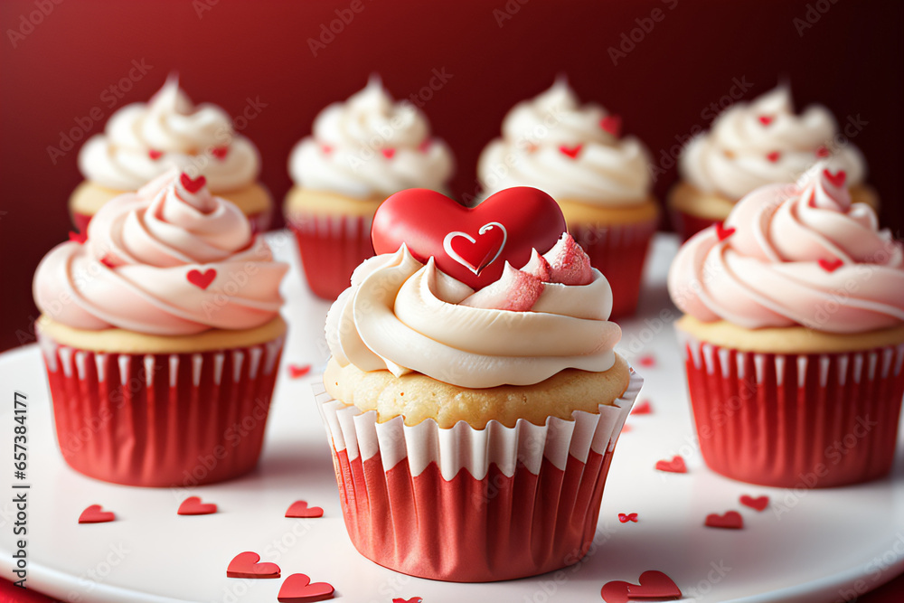 Cupcakes for valentine's day