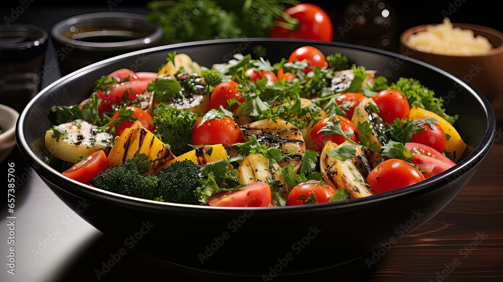 salad with vegetables