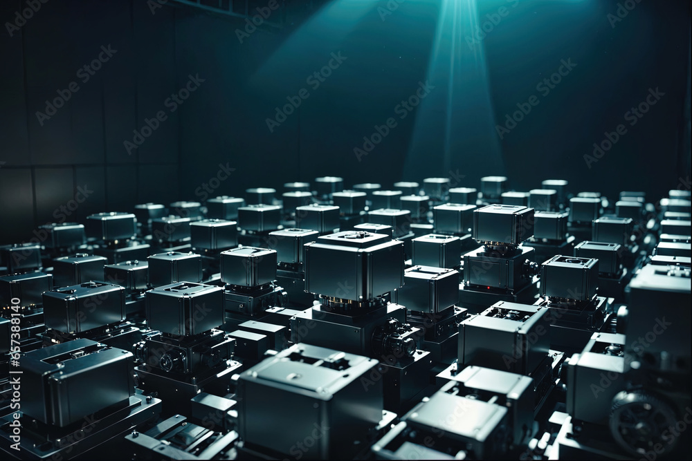 Obraz premium Background of Black Texture Technology Concep