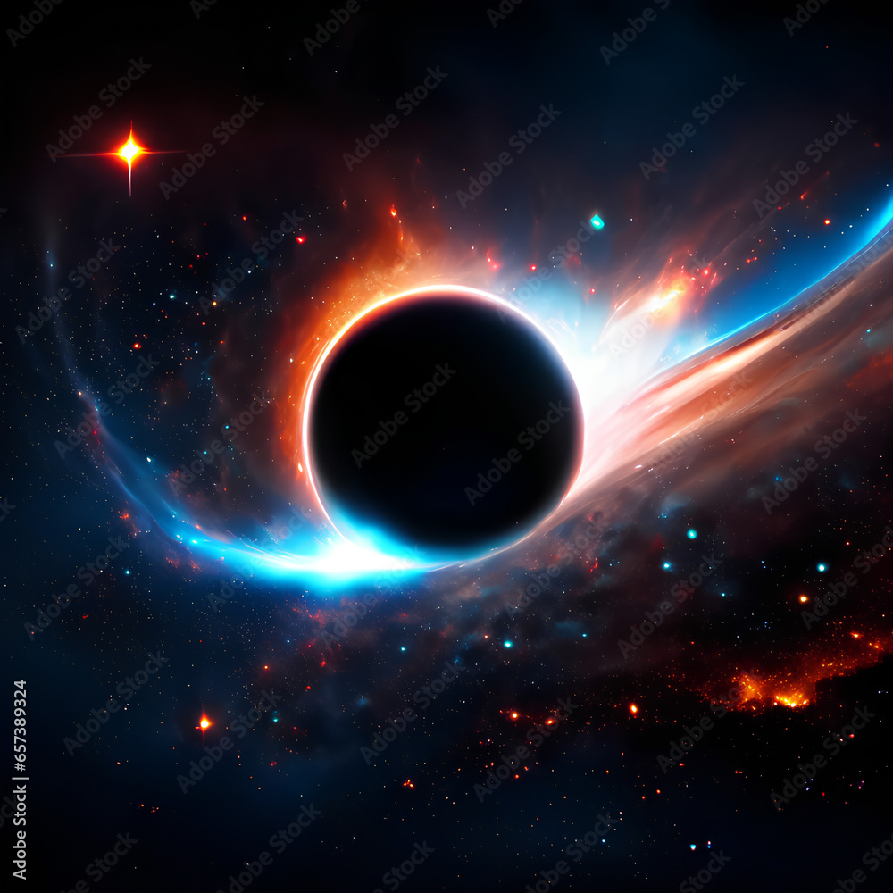 Fototapeta premium Cosmic Odyssey: Whispers & Vortices from the Abyss