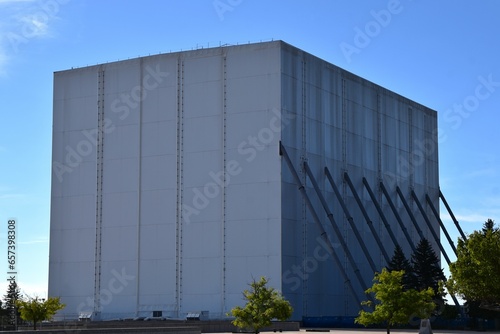 The Chapel under renovation at the Air Force Academy