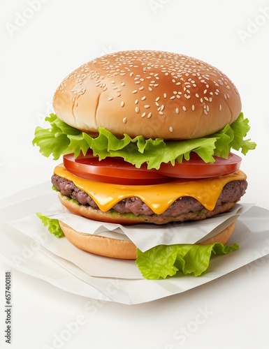King Size Burger in a Box, AI, Generative