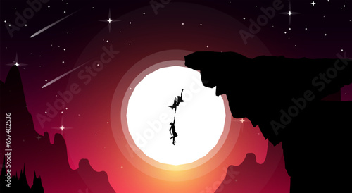 samurai anime wallpaper. samurai with witch and dragon. japanese theme walpaper. landscape fantasy samurai wallpaper.