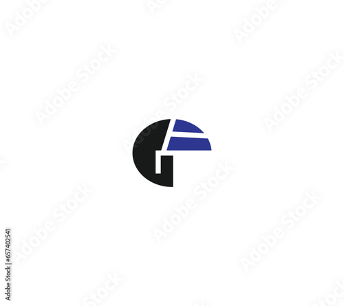 Letter G Helmet logo design with white background. 