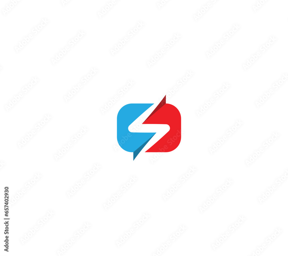 Abstract Initial Letter S logo and Flash Bolt Energy negative space style. Electricity Power sign design. Company identity of Energy, Strength, Speed, Fast delivery. Abstract Initial Letter S logo and Flash Bolt Energy negative space style. Electricity Power sign design. Company identity of Energy, Strength, Speed, Fast delivery.