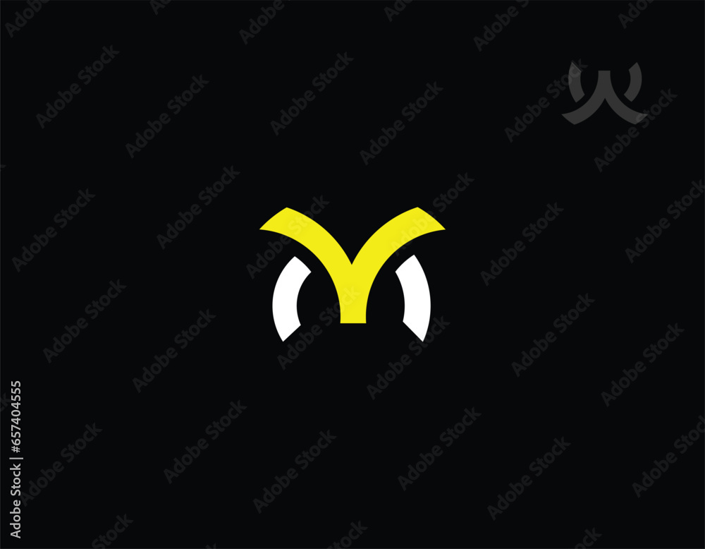 Alphabet letters Initials Monogram logo MY YM M Y Alphabet letters Initials Monogram logo MY YM M Y