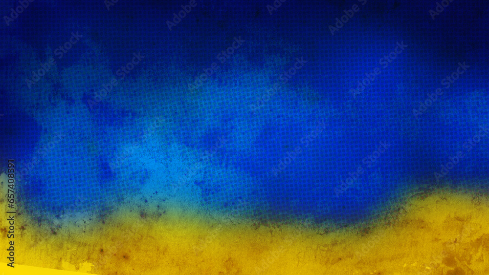 blue and yellow textured background. Abstract vintage 