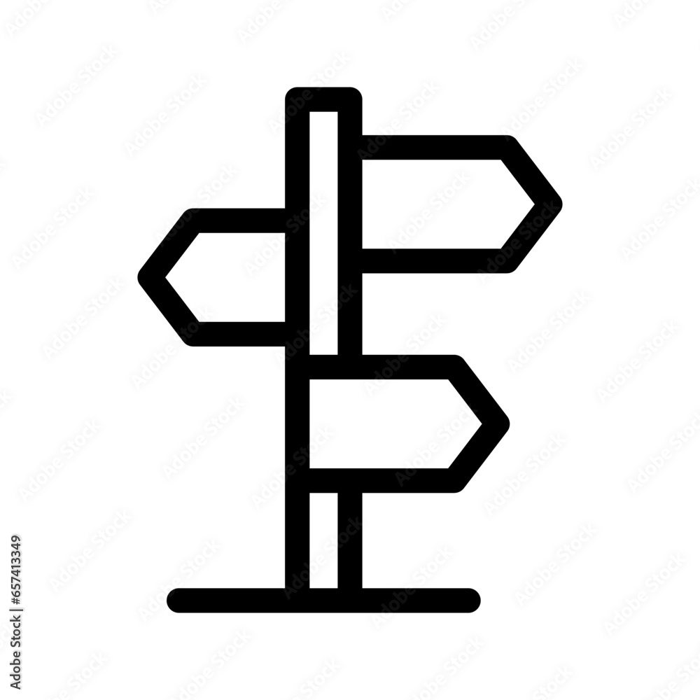 Sign Post Icon Vector Symbol Design Illustration Sign Post Icon Vector Symbol Design Illustration