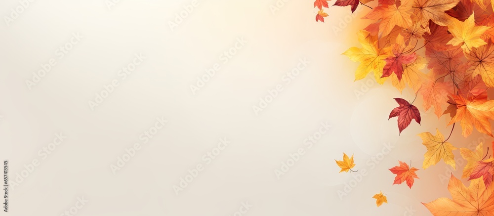 copy space image on isolated background autumn leaf card copy space image on isolated background autumn leaf card