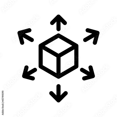 Distribution Icon Vector Symbol Design Illustration