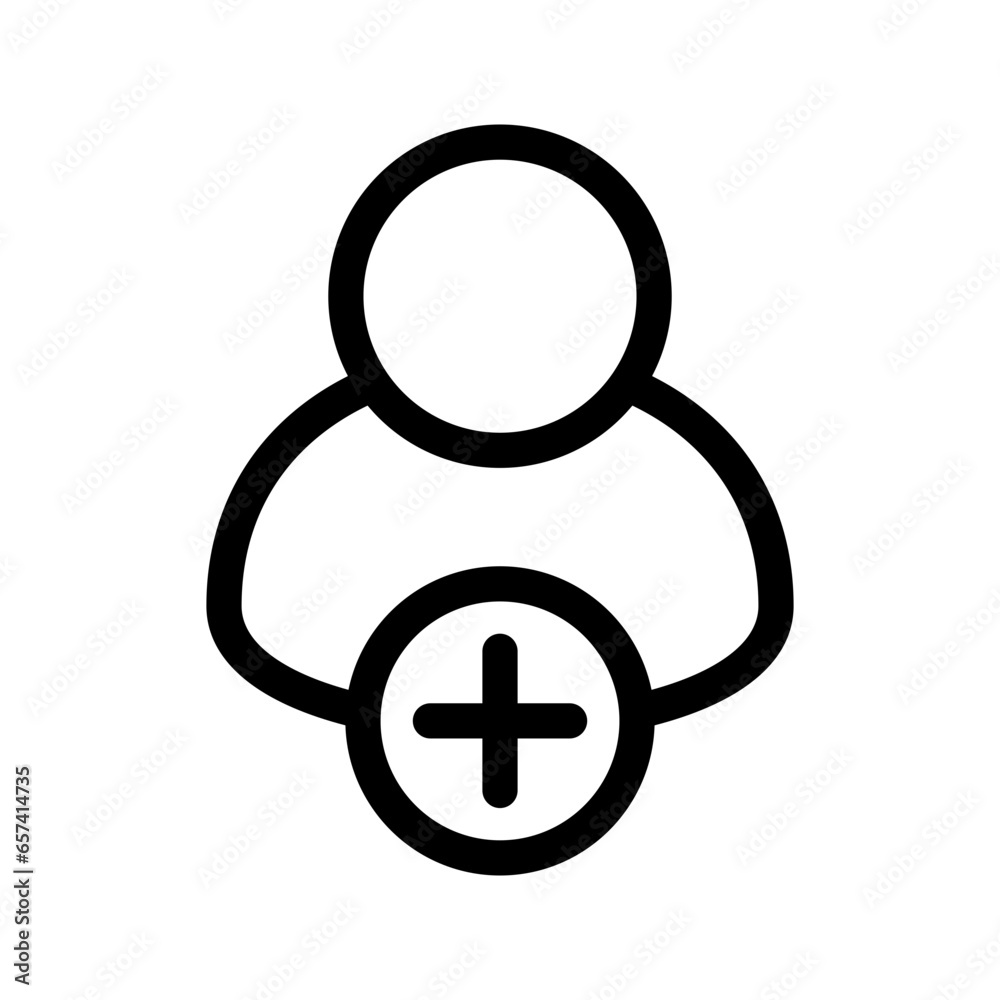 Add Contact Icon Vector Symbol Design Illustration Add Contact Icon Vector Symbol Design Illustration
