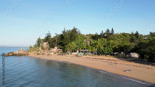 Quiet beach on an island