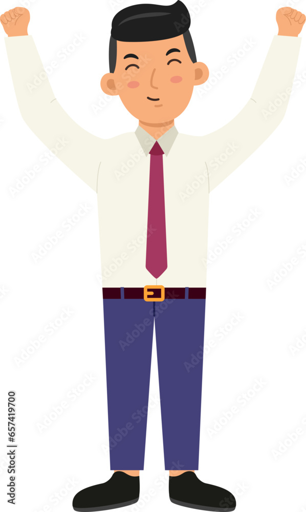 Fototapeta premium Businessman Character illustration