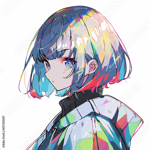 Anime Girl Comic Style