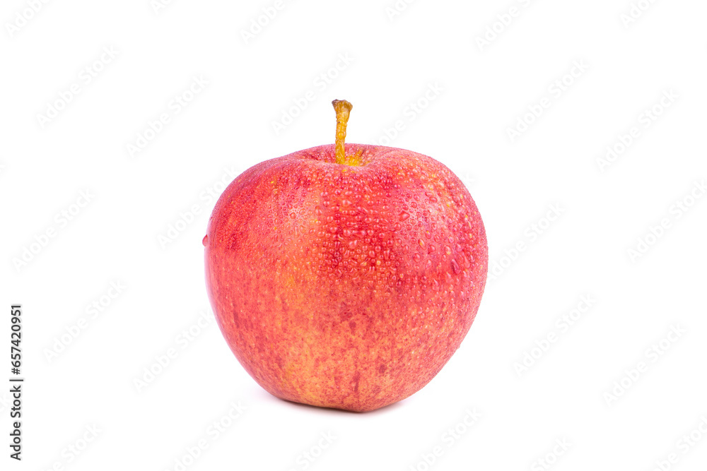 Red apple on white background healthy and fresh fruit Red apple on white background healthy and fresh fruit