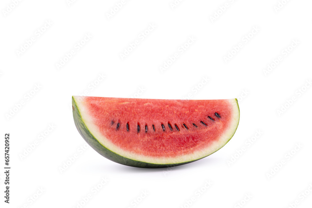 Sliced of watermelon isolated on white background. Sliced of watermelon isolated on white background.