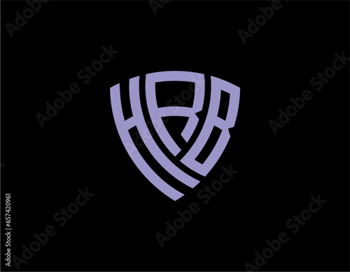 HRB creative letter logo design vector icon illustration photo