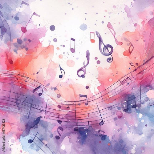 watercolor notes on soft lavender and coral